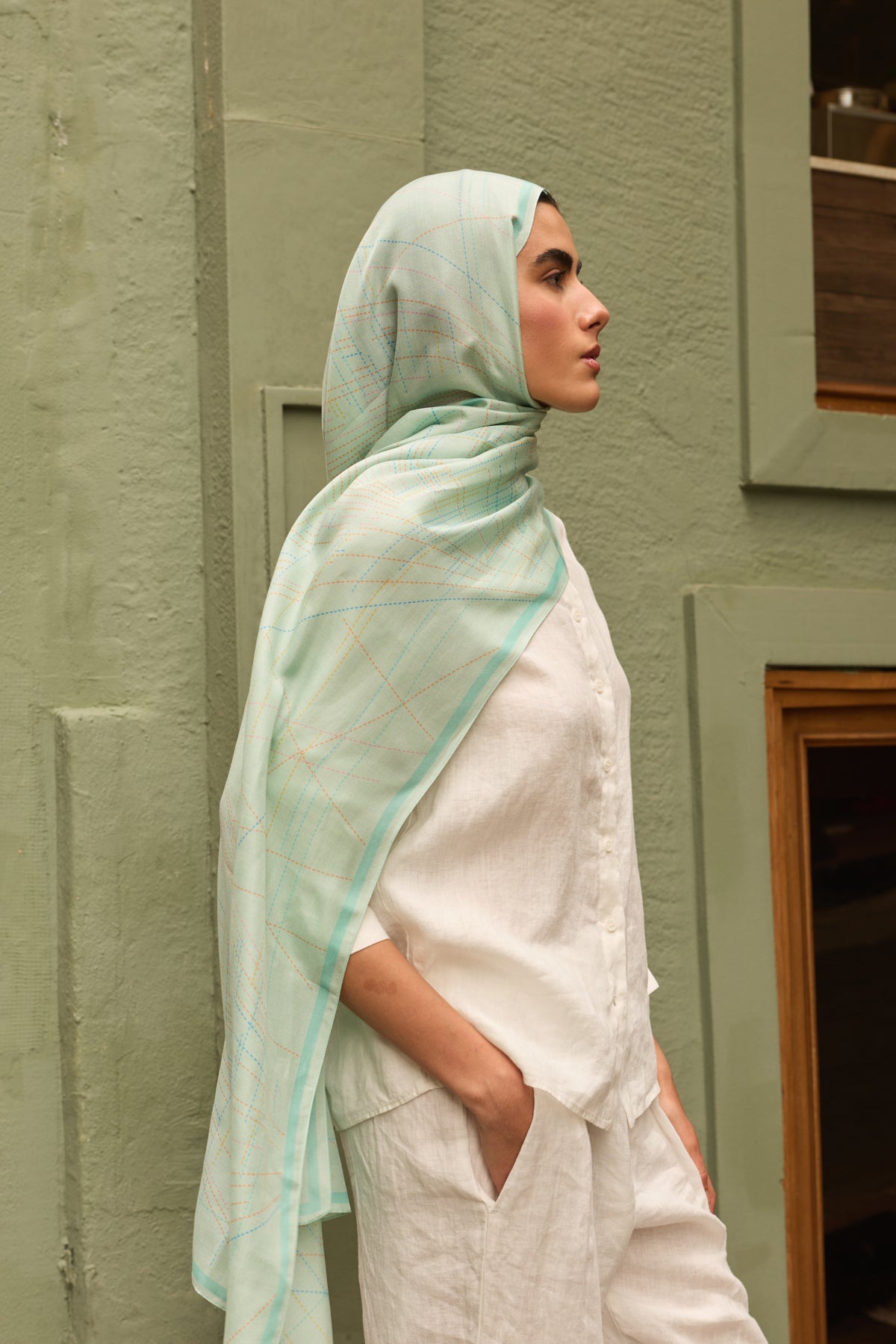 Emily Baby Blue Şal
