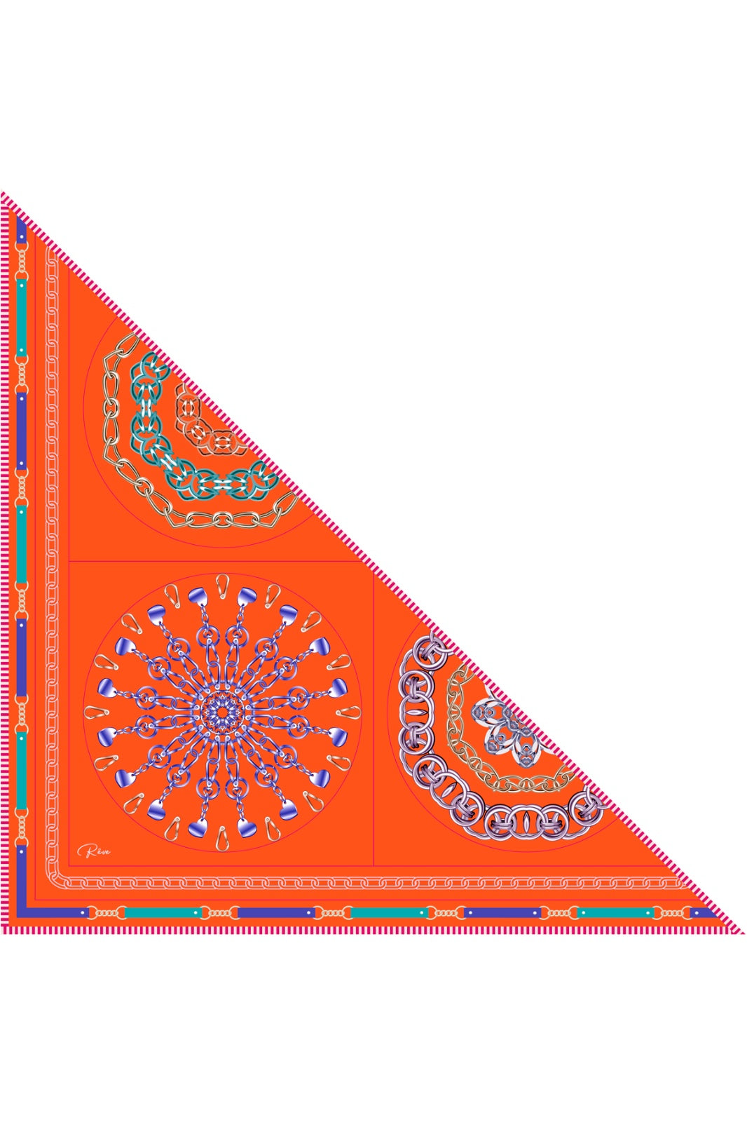 Liberty Orange Omuz Şalı