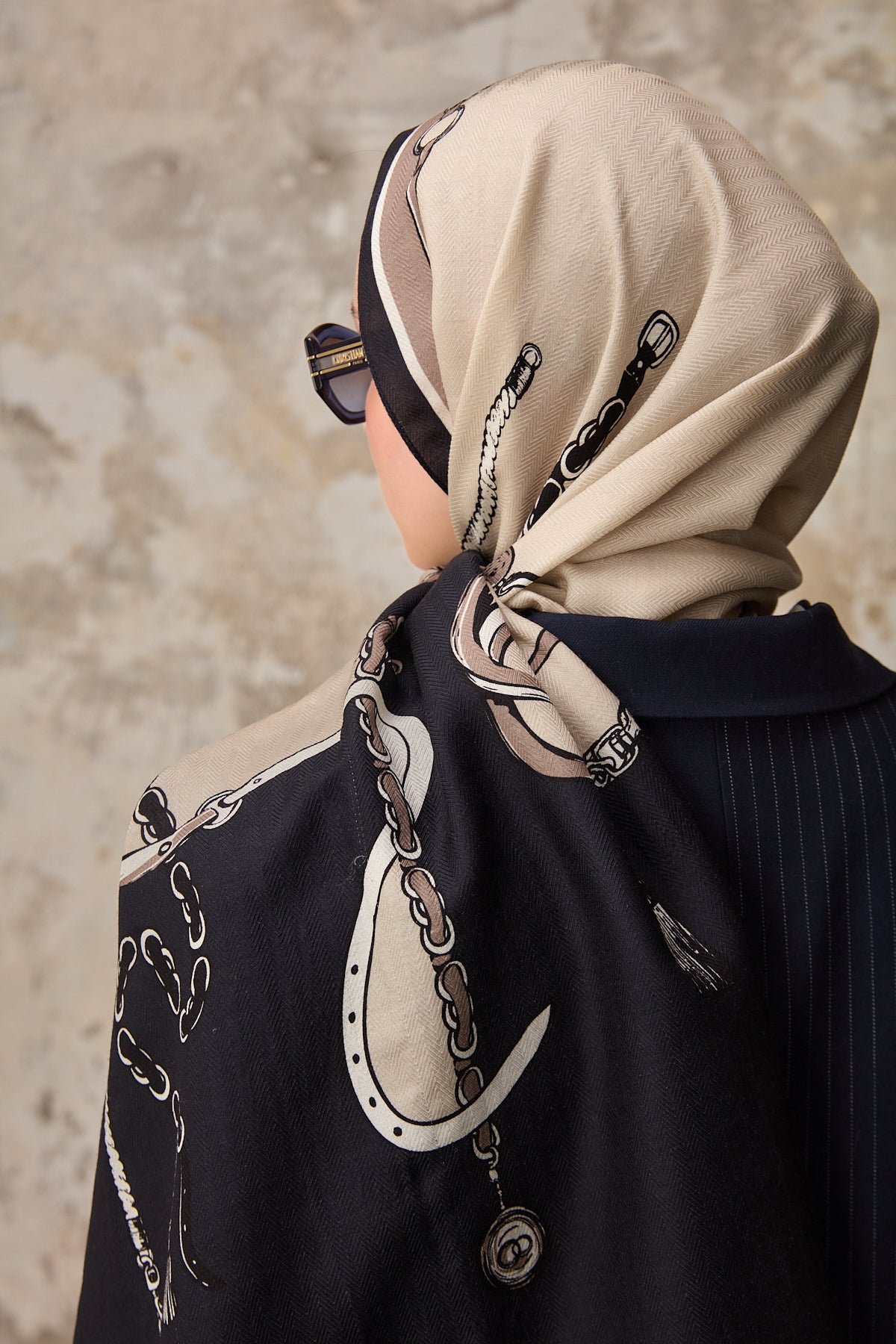 Lanac Scarf Dark Navy