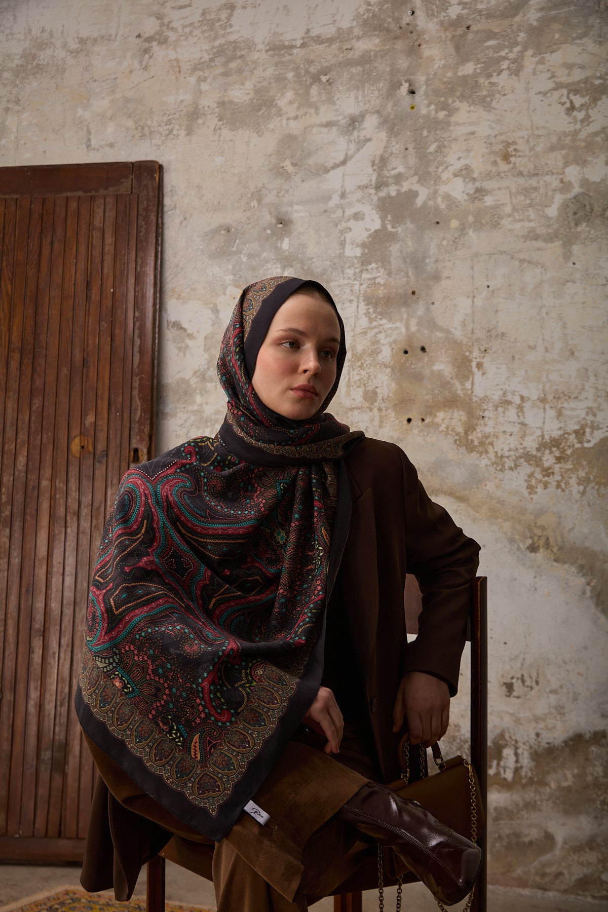 Revel Şal Siyah / Mix